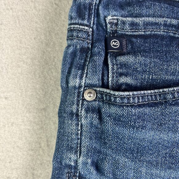 AG Adriano Goldschmied Jeans Womens 30 x 27 Anthropologie The Stevie Ankle Blue - Picture 4 of 16